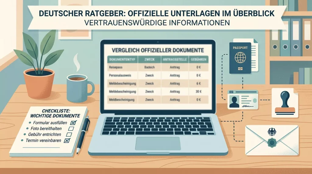 Prüfliste für Anbieterangaben und amtliche Einordnung